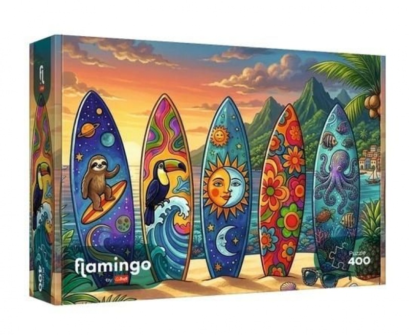 Puzzle 400 - Flamingo by Trefl - Letnia przygoda, Puzzle