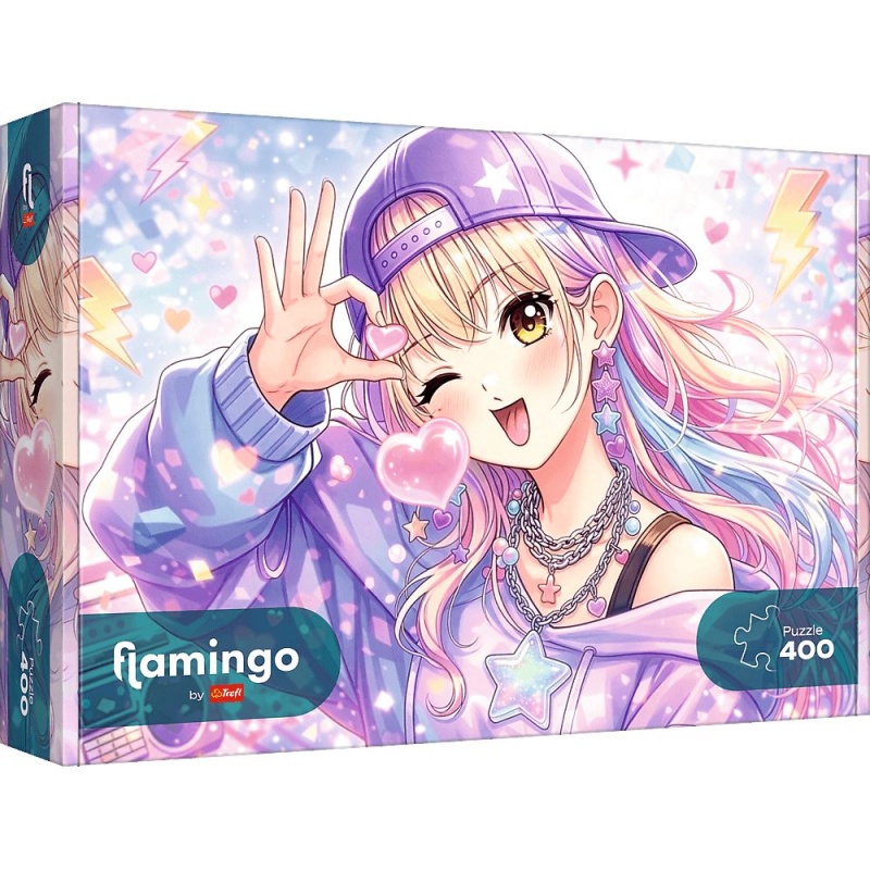 Puzzle 400 - Flamingo by Trefl - Pastelowy urok, Puzzle