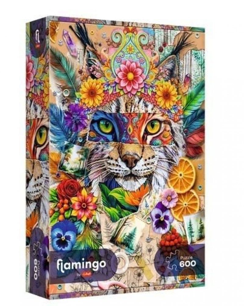 Puzzle 600 - Flamingo by Trefl - Kolaż inspiracji, 600 element&oacute;w, Puzzle