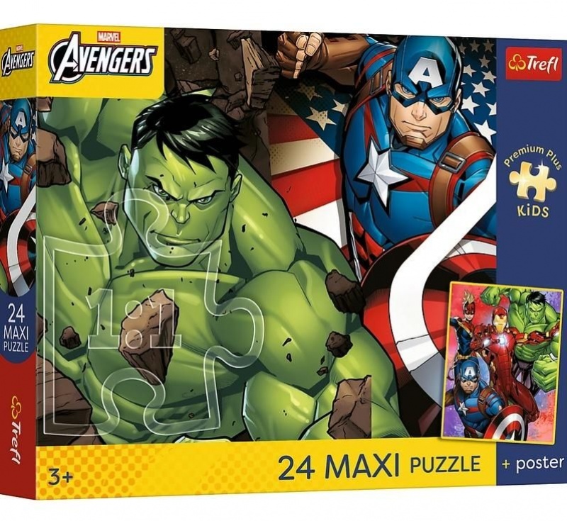 Puzzle - "24 Maxi" - TREFL PREMIUM PLUS KIDS, Maxi, Puzzle