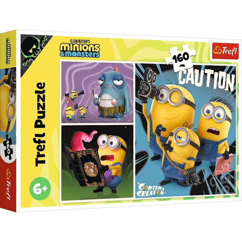 Puzzle 160 - Historie Minionk&oacute;w, 160 element&oacute;w, Puzzle