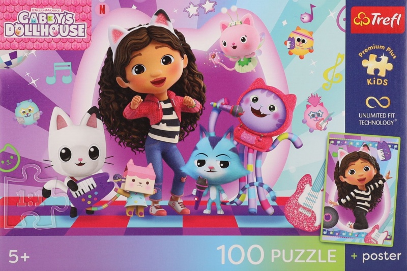 PUZZLE 100 UFT - TREFL PREMIUM PLUS KIDS, 100 element&oacute;w, Puzzle