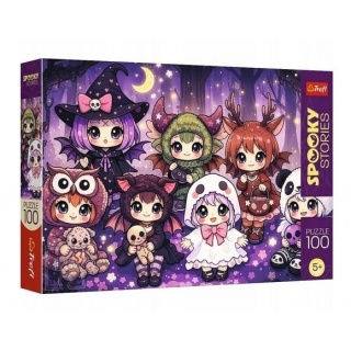 Puzzle - "100" - Spooky Stories - Leśna drużyna, 100 element&oacute;w, Puzzle