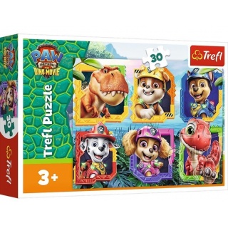 PUZZLE 30 - Wyspa Dinozaur&oacute;w" / Viacom PAW PATR..., 30 element&oacute;w, Puzzle