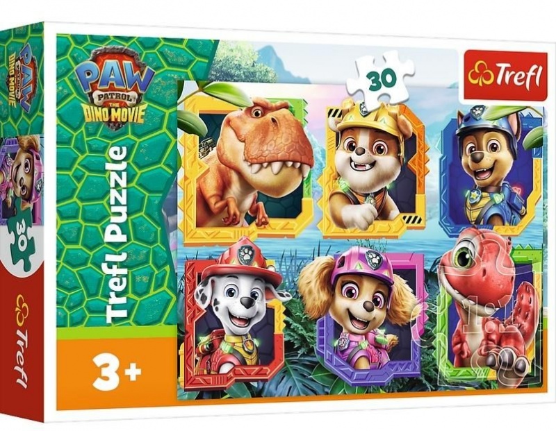 PUZZLE 30 - Wyspa Dinozaur&oacute;w" / Viacom PAW PATR..., 30 element&oacute;w, Puzzle