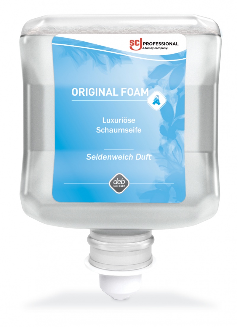 Mydło w pianie DEB Original Foam, wkład do dozownika, 1l, gładkość jedwabiu, Mydła i dozowniki, Artykuły higieniczne i dozowniki