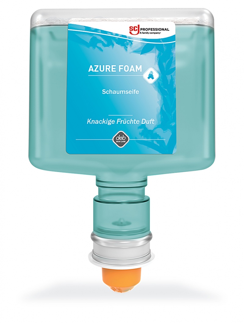 Mydło w pianie DEB Azure Foam, wkład do dozownika bezdotykowego, 1,2l, zapach owoc&oacute;w, Mydła i dozowniki, Artykuły higieniczne i dozowniki