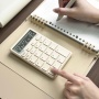 Kalkulator biurowy DONAU TECH, 12-cyfr. wyświetlacz, funkcja pierw., wym. 137x84 mm, beżowy, Kalkulatory, Urządzenia i maszyny biurowe