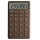 Kalkulator biurowy DONAU TECH, 12-cyfr. wyświetlacz, funkcja pierw., wym. 137x84 mm, brązowy