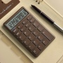 Kalkulator biurowy DONAU TECH, 12-cyfr. wyświetlacz, funkcja pierw., wym. 137x84 mm, brązowy, Kalkulatory, Urządzenia i maszyny biurowe