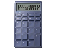 Office calculator DONAU TECH, 12-digit display, square root function, dim. 137x84 mm, navy blue