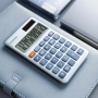 Kalkulator biurowy DONAU TECH, 12-cyfr. wyświetlacz, funkcja pierw., GT, wym. 137x84 mm, niebieski, Kalkulatory, Urządzenia i maszyny biurowe