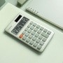 Kalkulator biurowy DONAU TECH, 12-cyfr. wyświetlacz, funkcja pierw., GT, wym. 137x84 mm, zielony, Kalkulatory, Urządzenia i maszyny biurowe