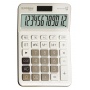 Kalkulator biurowy DONAU TECH, 12-cyfr. wyświetlacz, funkcja pierw., GT, wym. 175x126 mm, beżowy, Kalkulatory, Urządzenia i maszyny biurowe