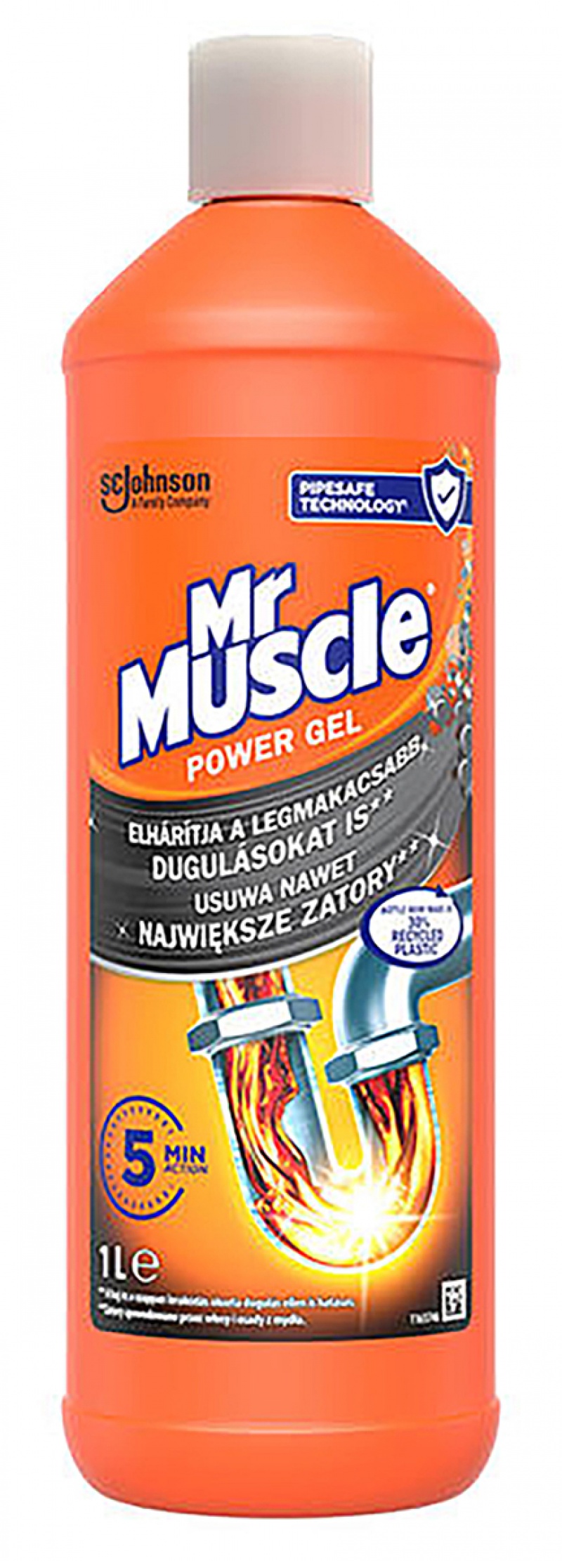 Żel do udrażniania rur MR MUSCLE Power Gel, 1l, Środki czyszczące, Artykuły higieniczne i dozowniki