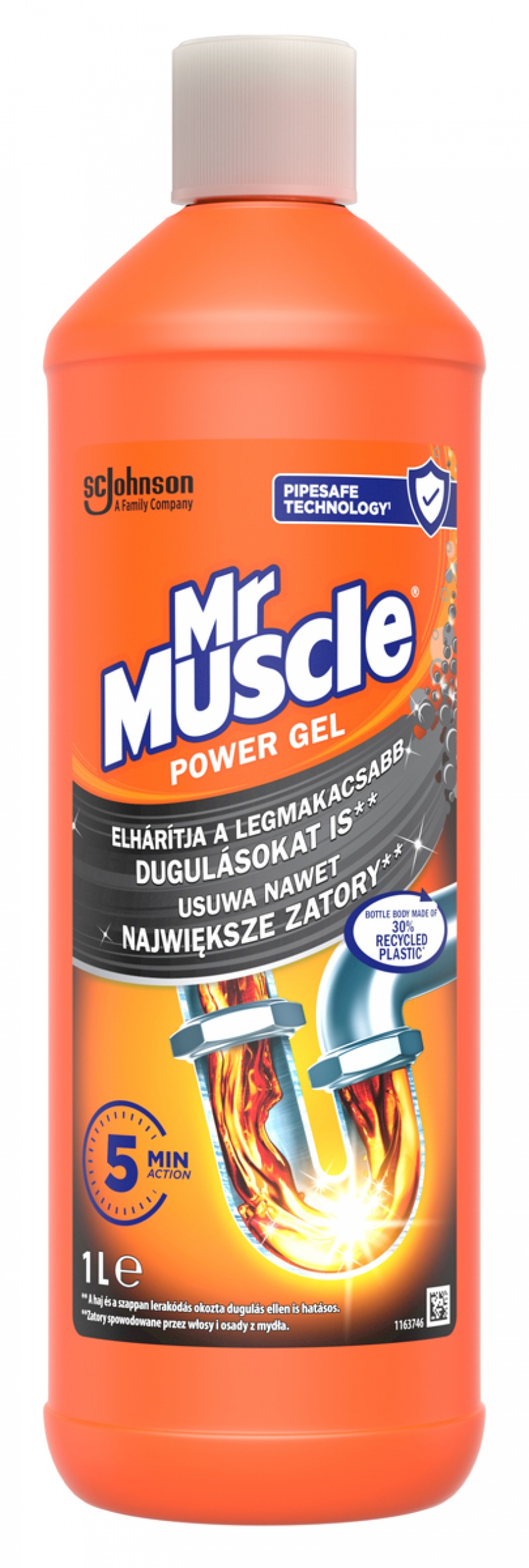Drain unblocker gel MR MUSCLE Power Gel, 1l