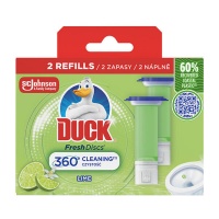 Toilet gel discs DUCK Fresh Discs Lime, refill, 12 pcs.