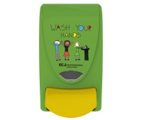 Foam soap dispenser DEB Kids Wash Your Hands, 1l, green-yellow