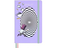 Kalendarz tygodniowy MOLESKINE 2026 Alice, 18M, L, 13x21cm, Kalendarze, Zeszyty i bloki