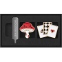 Przypinki MOLESKINE 2026 Alice, Mushroom + Cards, Notatniki, Zeszyty i bloki