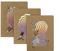 Zestaw 3 zeszyt&oacute;w MOLESKINE Cahier 2026 Alice, XL, 19x25cm, Zeszyty, Artykuły szkolne