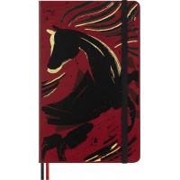 Notes MOLESKINE 2026 Horse, L, w linie, Woodcut