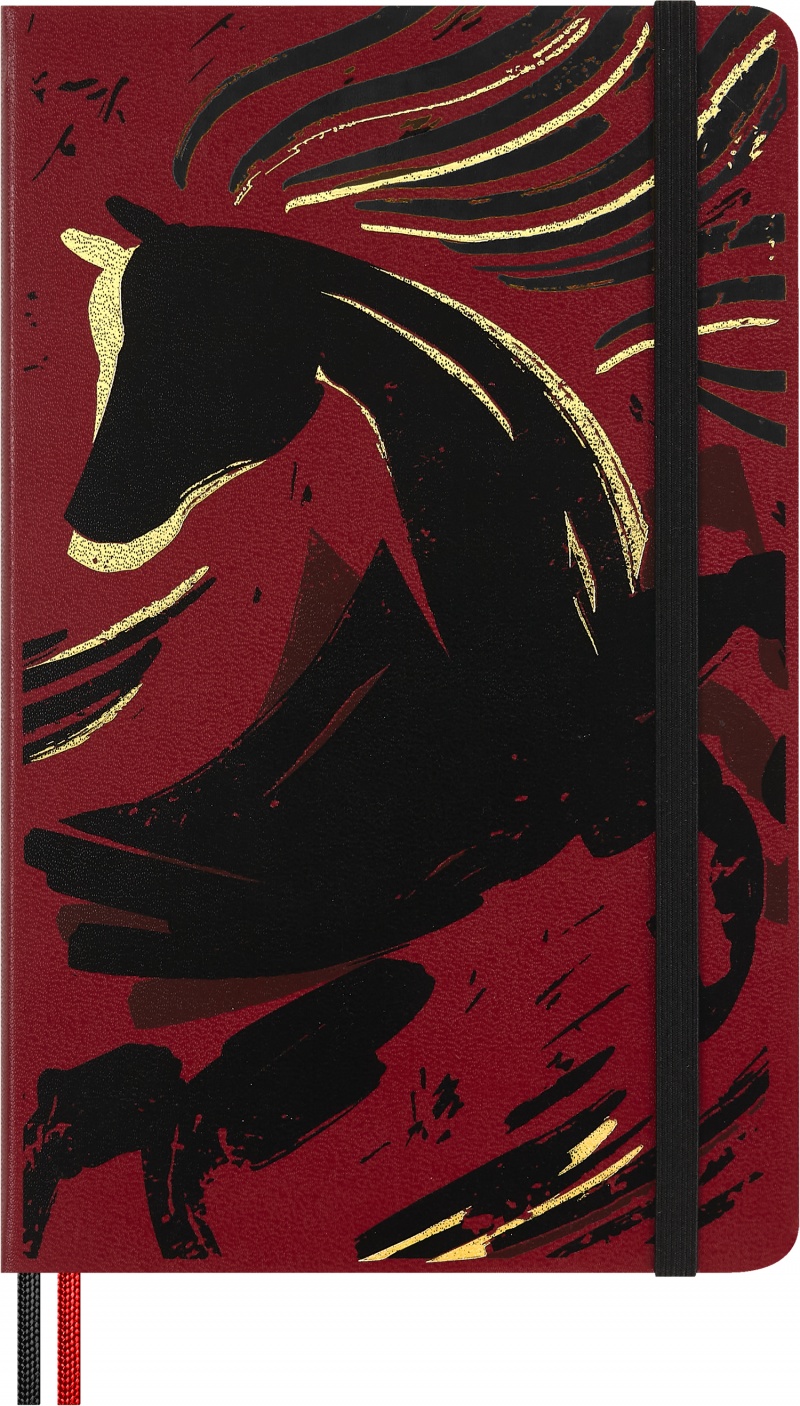 Notes MOLESKINE 2026 Horse, L, w linie, Woodcut, Notatniki, Zeszyty i bloki