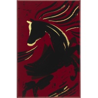 Notes MOLESKINE 2026 Horse, L, w linie, Woodcut, box