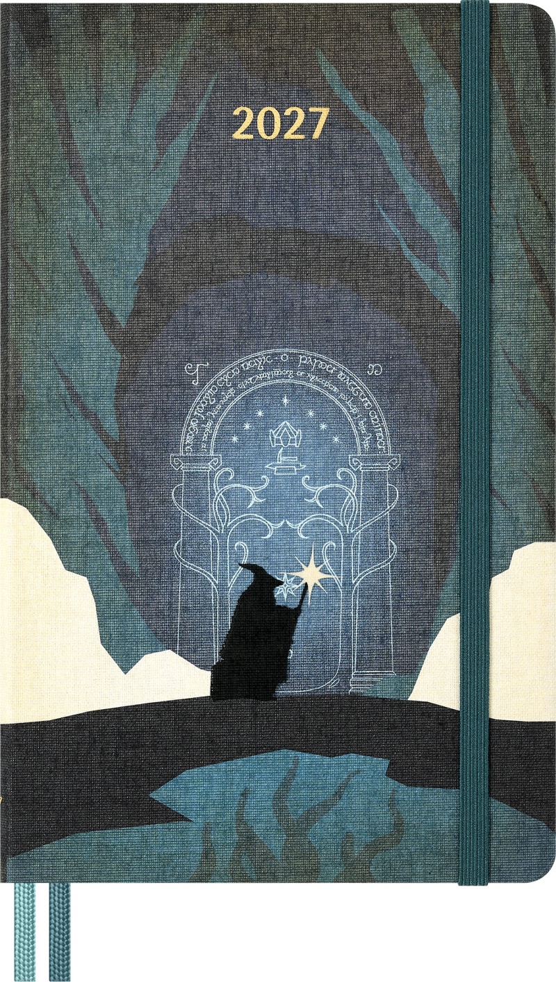 Kalendarz tygodniowy MOLESKINE 2026 Lord of the Rings, 12M, L, 13x21cm, Kalendarze, Zeszyty i bloki