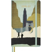 Kalendarz tygodniowy MOLESKINE 2026 Lord of the Rings, 18M, L, 13x21cm, Kalendarze, Zeszyty i bloki
