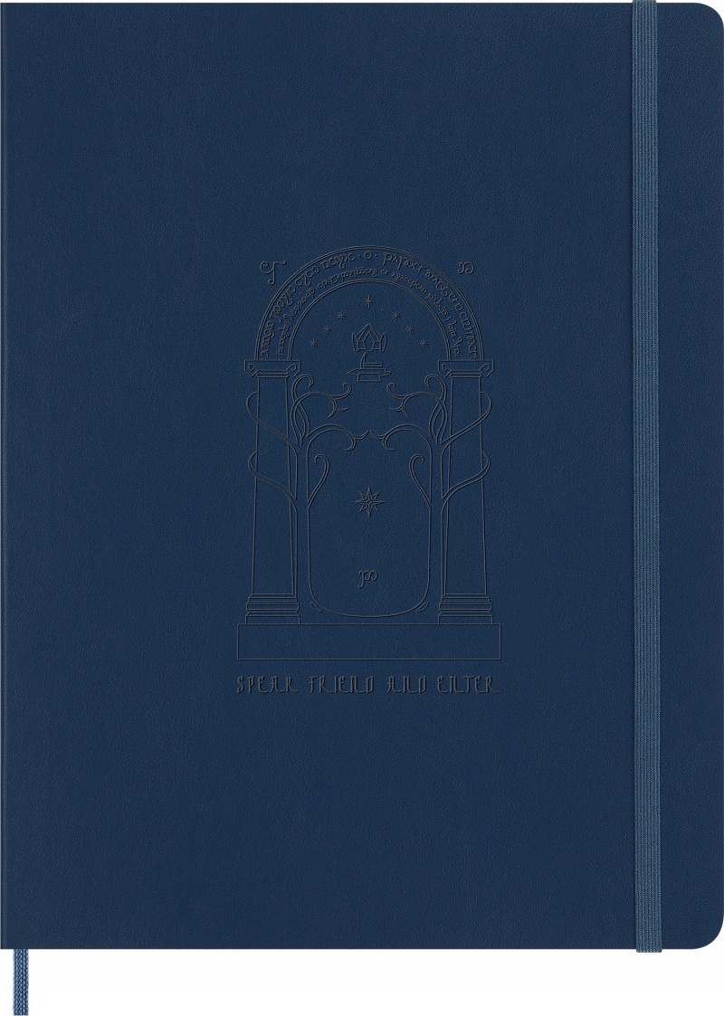 Notes MOLESKINE 2026 LOTR Doors of Durin, XL, 13x21cm, w linie, miękka oprawa, Notatniki, Zeszyty i bloki