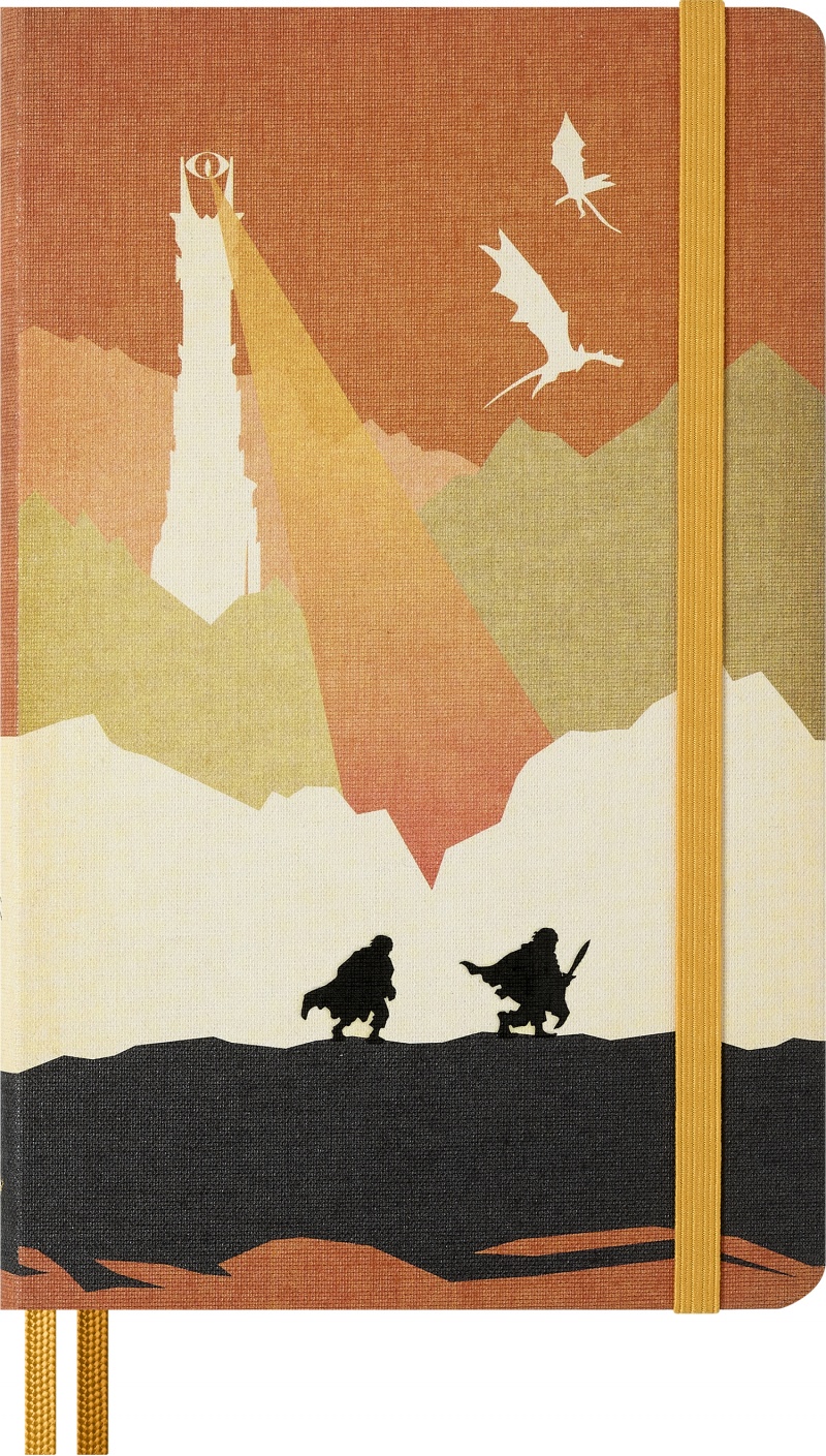 Notes MOLESKINE 2026 LOTR Frodo Sam, L, 13x21cm, w linie, Notatniki, Zeszyty i bloki