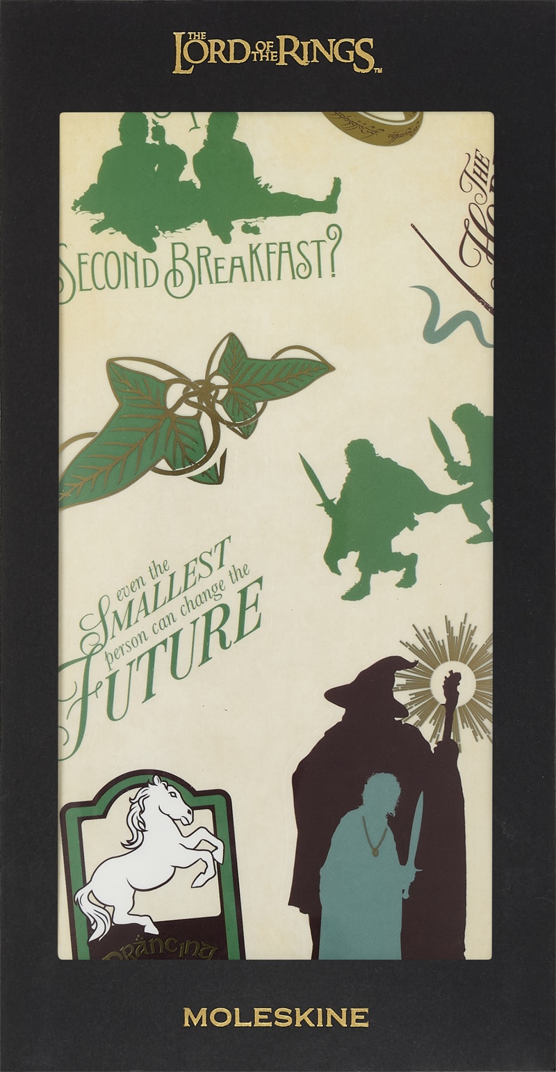 Zestaw naklejek MOLESKINE 2026 LOTR, Produkty kreatywne, Artykuły szkolne