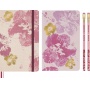 Zestaw MOLESKINE 2026 Sakura: notes L + zeszyt L + 2 oł&oacute;wki + box, Notatniki, Zeszyty i bloki