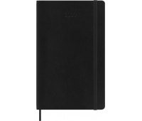 Kalendarz dzienny MOLESKINE 2027, 12M, L, 13x21cm, miękka oprawa, czarny, Kalendarze, Zeszyty i bloki