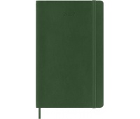 Kalendarz dzienny MOLESKINE 2027, 12M, L, 13x21cm, miękka oprawa, myrtle green, Kalendarze, Zeszyty i bloki