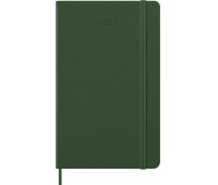 Kalendarz dzienny MOLESKINE 2027, 12M, L, 13x21cm, twarda oprawa, myrtle green, Kalendarze, Zeszyty i bloki