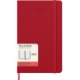 Kalendarz dzienny MOLESKINE 2027, 12M, L, 13x21cm, twarda oprawa, scarlet red, Kalendarze, Zeszyty i bloki