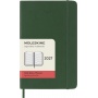 Kalendarz dzienny MOLESKINE 2027, 12M, P, 9x14cm, miękka oprawa, myrtle green, Kalendarze, Zeszyty i bloki