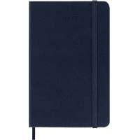 Kalendarz dzienny MOLESKINE 2027, 12M, P, 9x14cm, twarda oprawa, sapphire blue, Kalendarze, Zeszyty i bloki