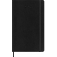 Kalendarz miesięczny MOLESKINE 2027, 12M, L, 13x21cm, miękka oprawa, czarny, Kalendarze, Zeszyty i bloki