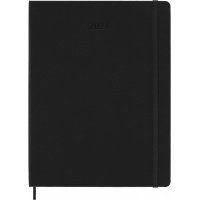 Kalendarz MOLESKINE Pro Smart 2027, 12M, XL, 19x25cm, twarda oprawa, czarny, Kalendarze, Zeszyty i bloki