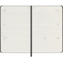 Kalendarz tygodniowy horyzontalny MOLESKINE 2026/27, 18M, P, 9x14cm, twarda oprawa, czarny, Kalendarze, Zeszyty i bloki
