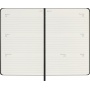 Kalendarz tygodniowy horyzontalny MOLESKINE 2027, 12M, P, 9x14cm, twarda oprawa, czarny, Kalendarze, Zeszyty i bloki
