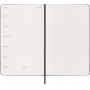 Kalendarz tygodniowy MOLESKINE 2026/27, 18M, L, 13x21cm, twarda oprawa, czarny, Kalendarze, Zeszyty i bloki