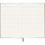 Kalendarz tygodniowy MOLESKINE 2026/27, 18M, L, 13x21cm, twarda oprawa, czarny, Kalendarze, Zeszyty i bloki
