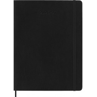 Kalendarz tygodniowy MOLESKINE 2026/27, 18M, XL, 19x25cm, miękka oprawa, czarny, Kalendarze, Zeszyty i bloki