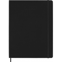 Kalendarz tygodniowy MOLESKINE 2026/27, 18M, XL, 19x25cm, twarda oprawa, czarny, Kalendarze, Zeszyty i bloki