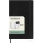 Kalendarz tygodniowy MOLESKINE 2027, 12M, L, 13x21cm, miękka oprawa, czarny, niemiecki, Kalendarze, Zeszyty i bloki