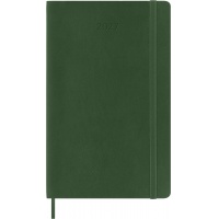 Kalendarz tygodniowy MOLESKINE 2027, 12M, L, 13x21cm, miękka oprawa, myrtle green, Kalendarze, Zeszyty i bloki